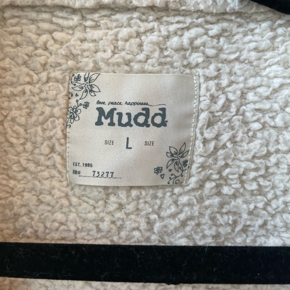 Mudd Sherpa Cream Large Juniors Jacket - Picture 2 of 6